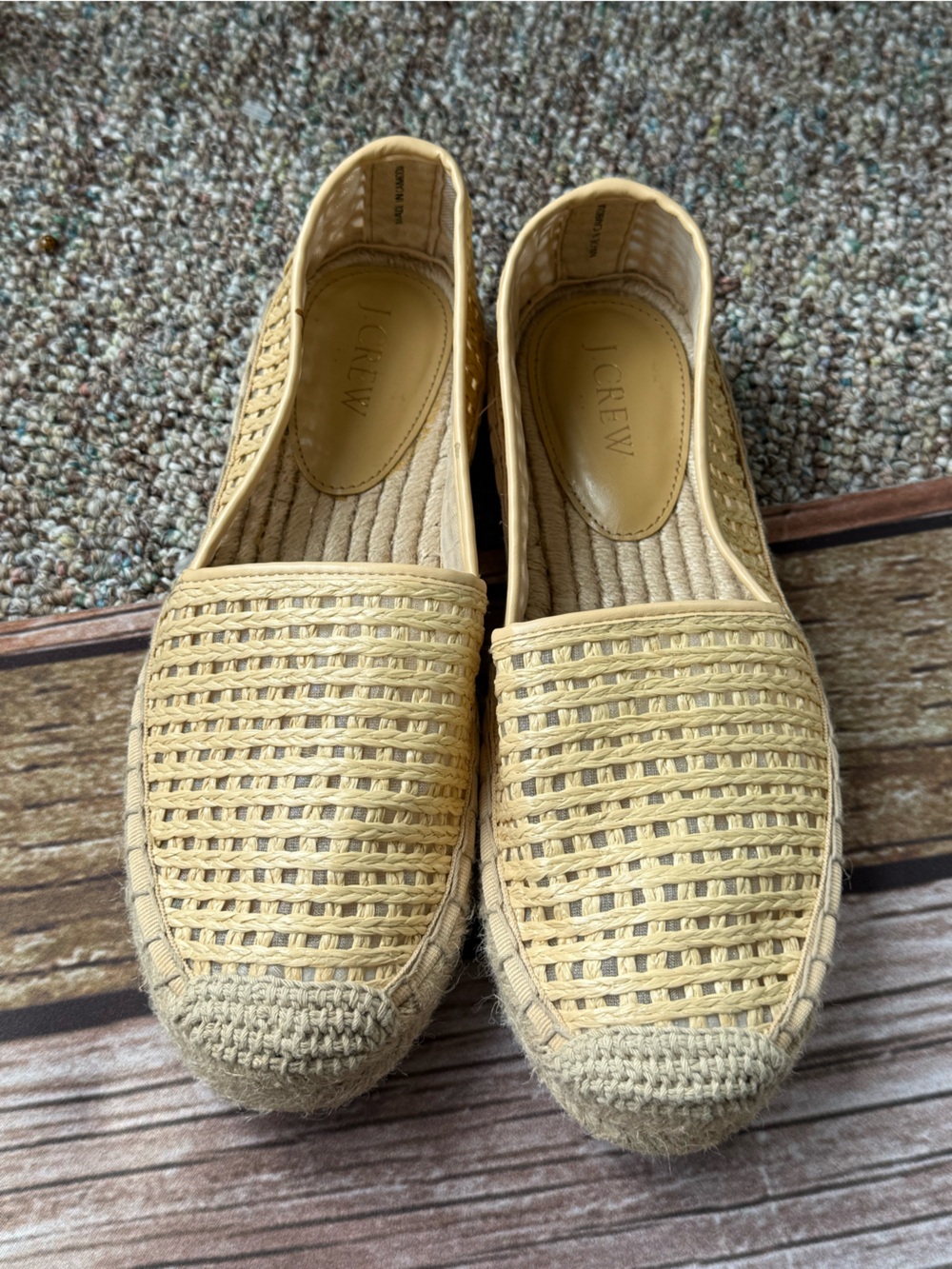 J. Crew Tan Espadrille Slip-On Flats